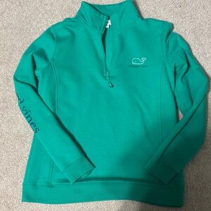 Vineyard Vines Green Quarter-Zip Shep Shirt